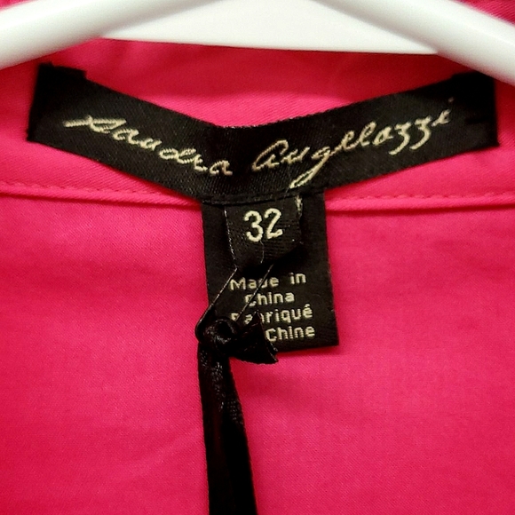 Femme Fuchsia Button Up Shirt - Picture 3 of 6